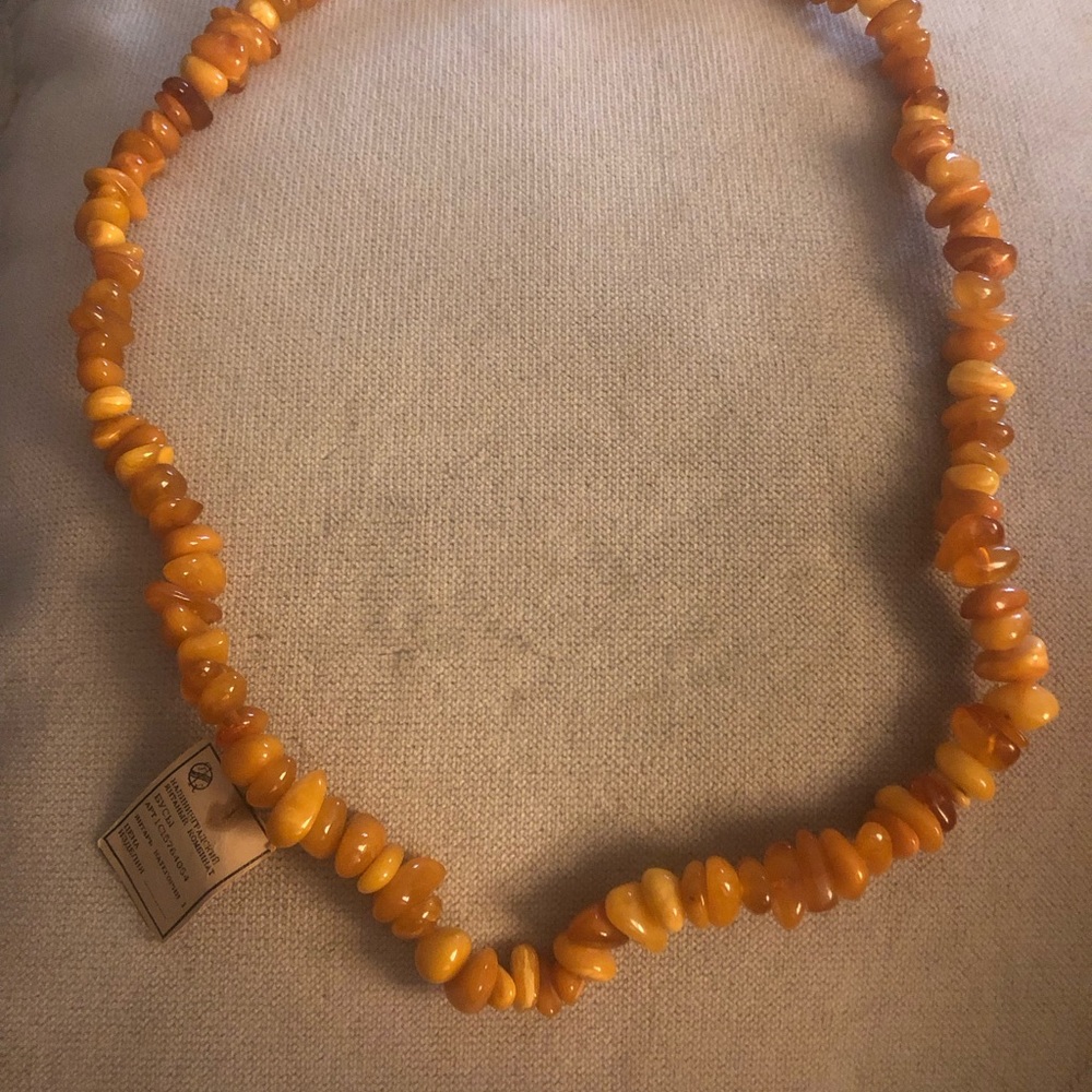Rare! Butterscotch Amber Chip Necklace w/Tags- $300 or $280 w/offer